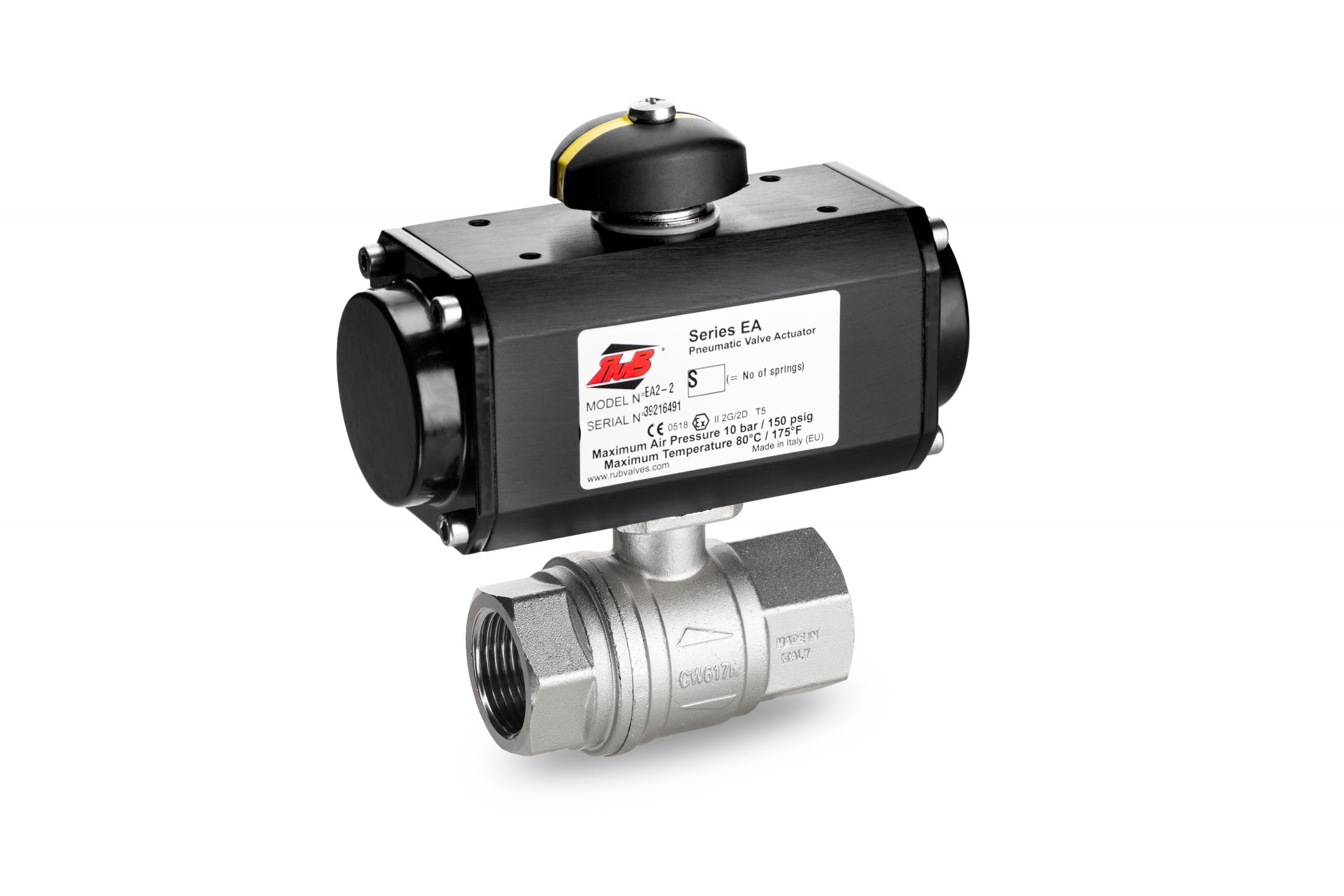 EA pneumatic actuators a guarantee of maximum performance even in the